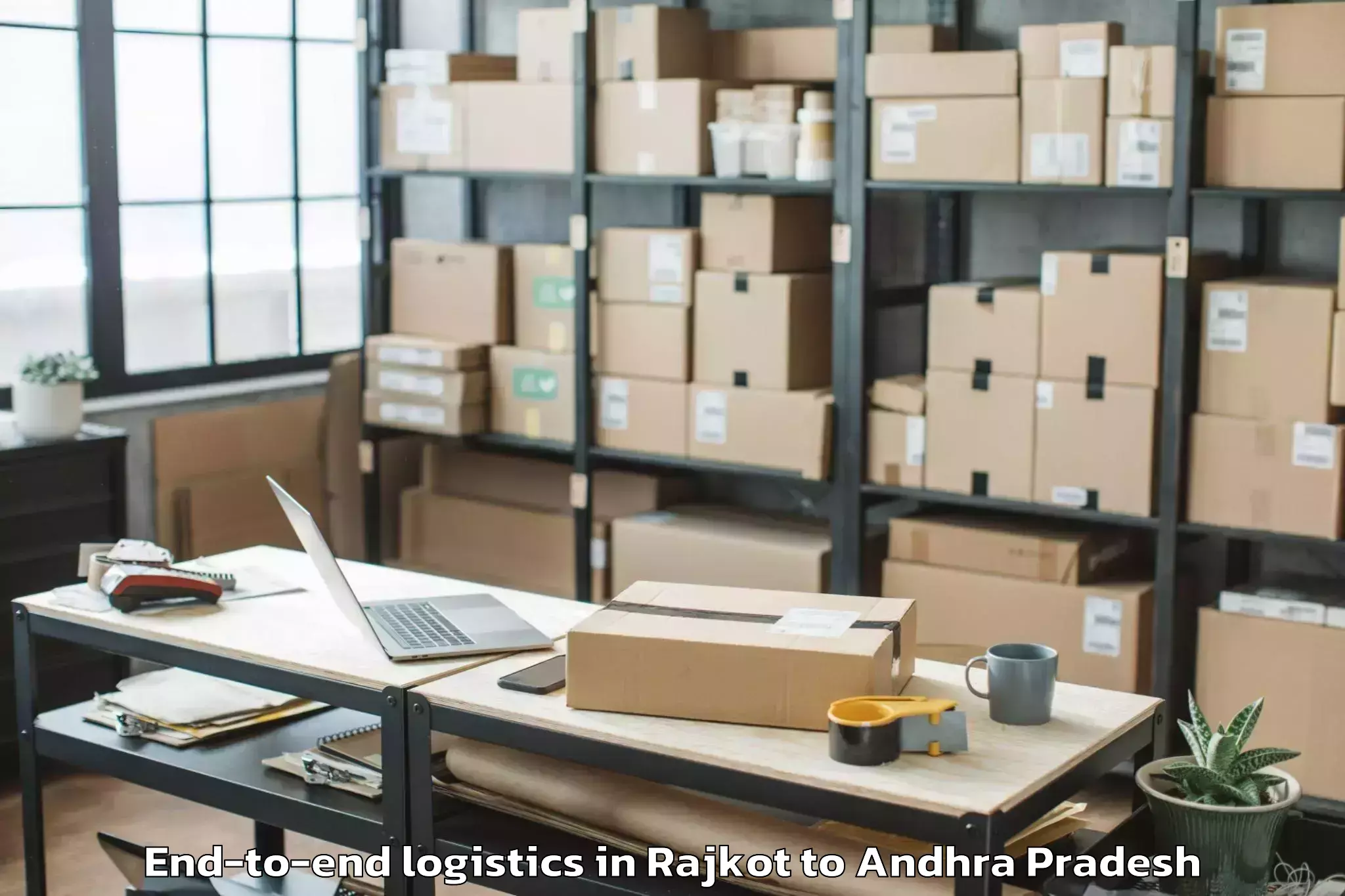 Professional Rajkot to Narasannapeta End To End Logistics